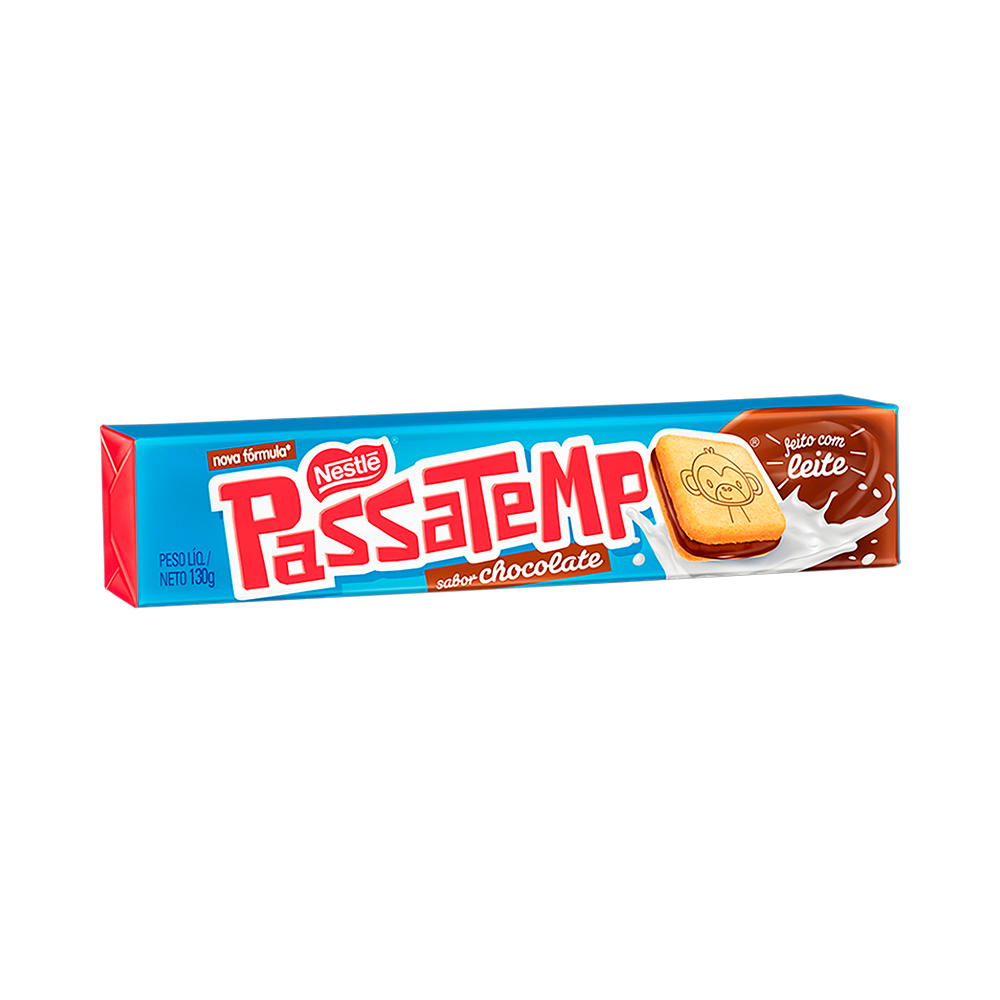 Biscoito recheado Passatempo sabores pacote 130g