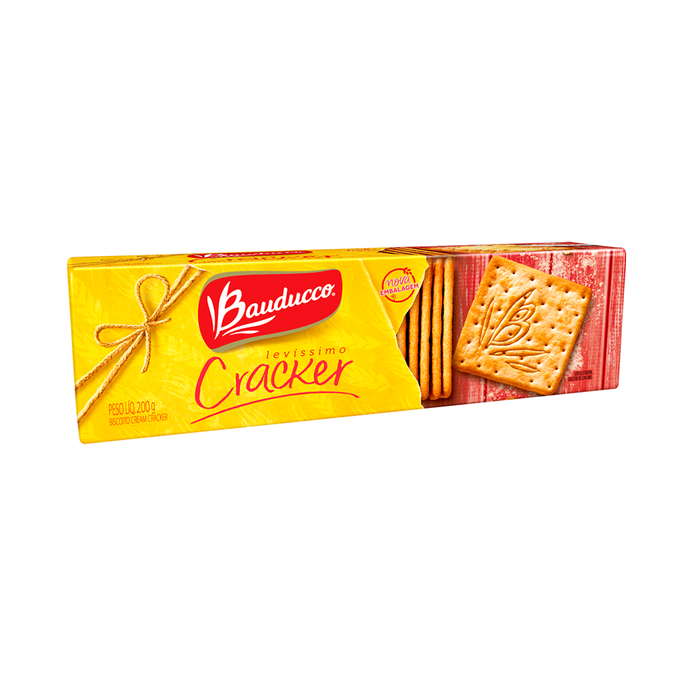 Biscoito salgado Bauducco sabores pacote 200gr