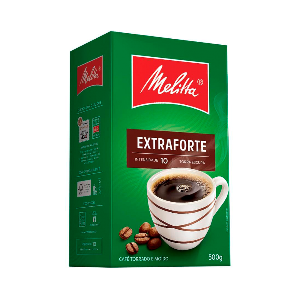 Café a vácuo Melitta extra forte pacote 500g
