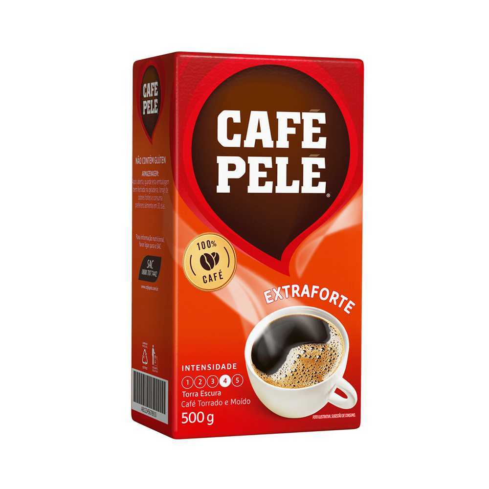 Café a vácuo Pelé extra forte pacote 500g