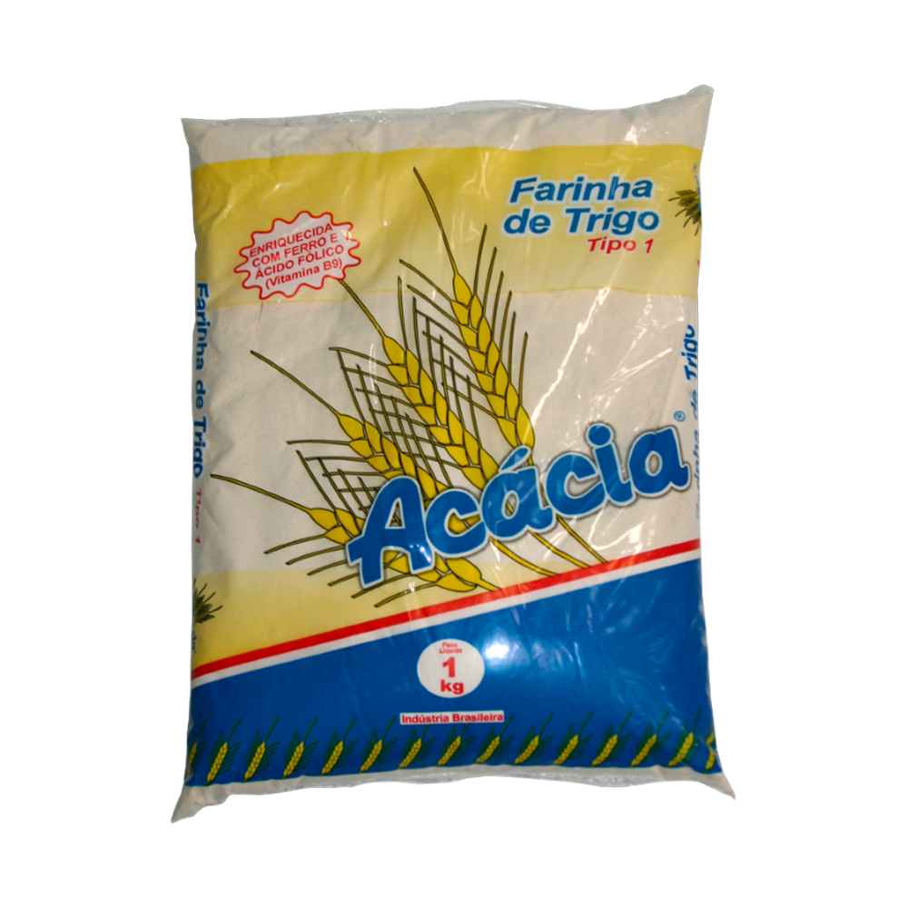 Farinha de trigo Acacia pacote 1kg
