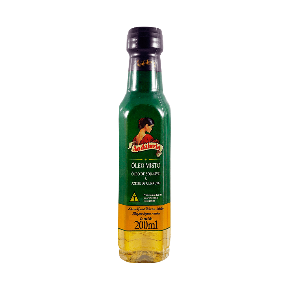 Óleo misto de soja e azeite de oliva Andaluzia garrafa 200ml