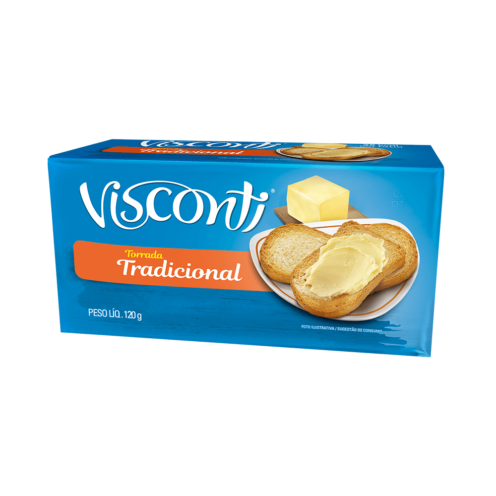 Torrada tradicional Visconti pacote 120g