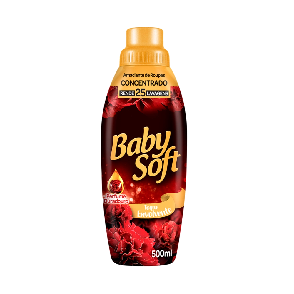 Amaciante concentrado Baby Soft fragrâncias garrafa 500ml