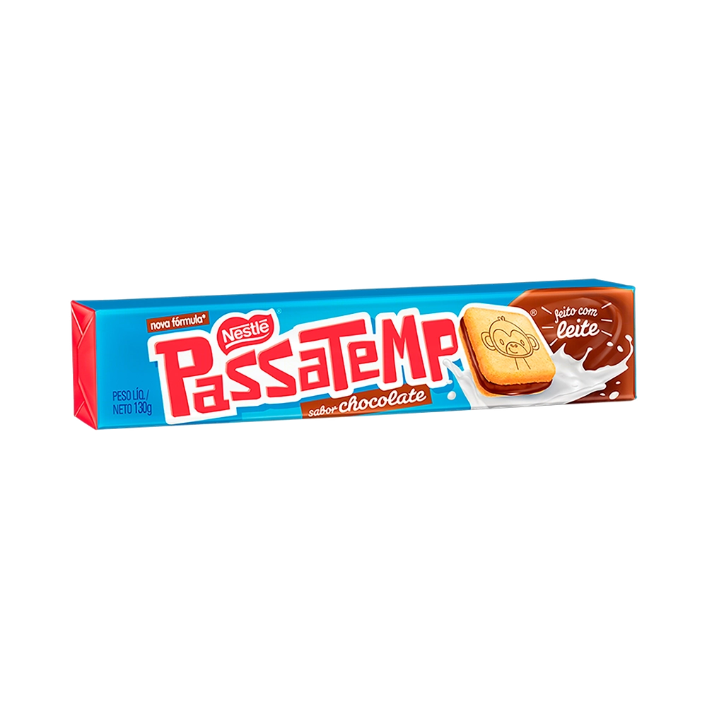 Biscoito recheado Passatempo sabores pacote 130g
