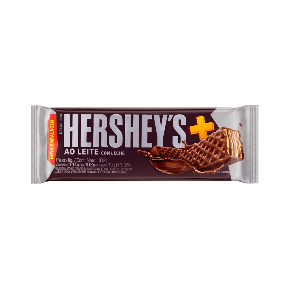 Chocolate waffer Hershey caixa 102g