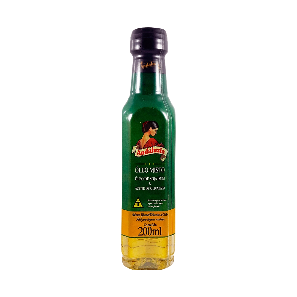 Óleo misto de soja e azeite de oliva Andaluzia garrafa 200ml